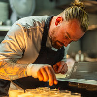 En cuisine, le dressage d'une assiette